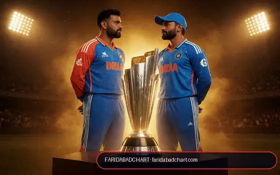 Chennai vs Mumbai on Faridabadchart